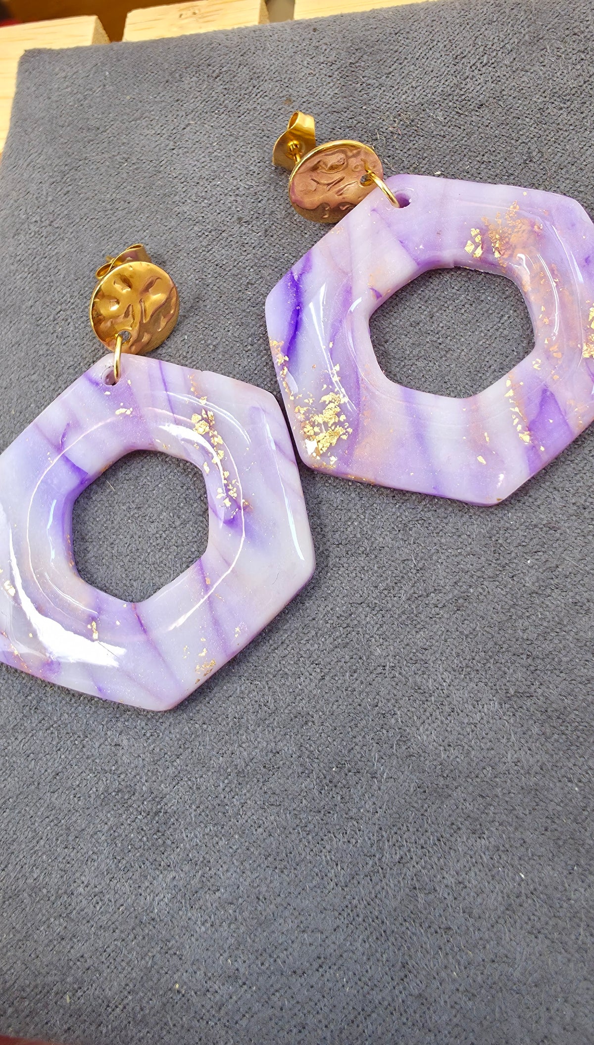 Boucles d’oreilles « Reflets du Chalain »