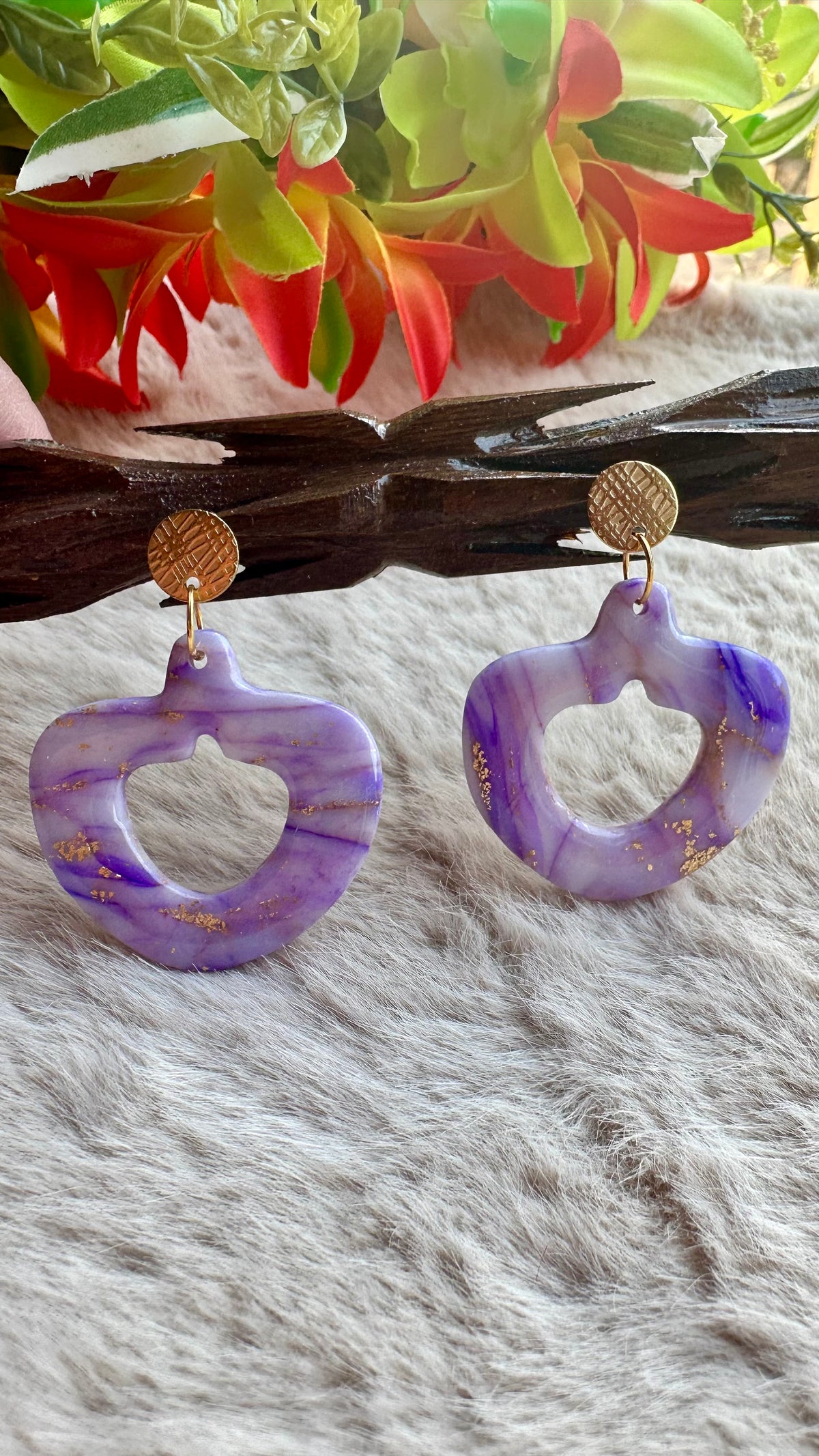Boucles d’oreilles « Reflets du Chalain »