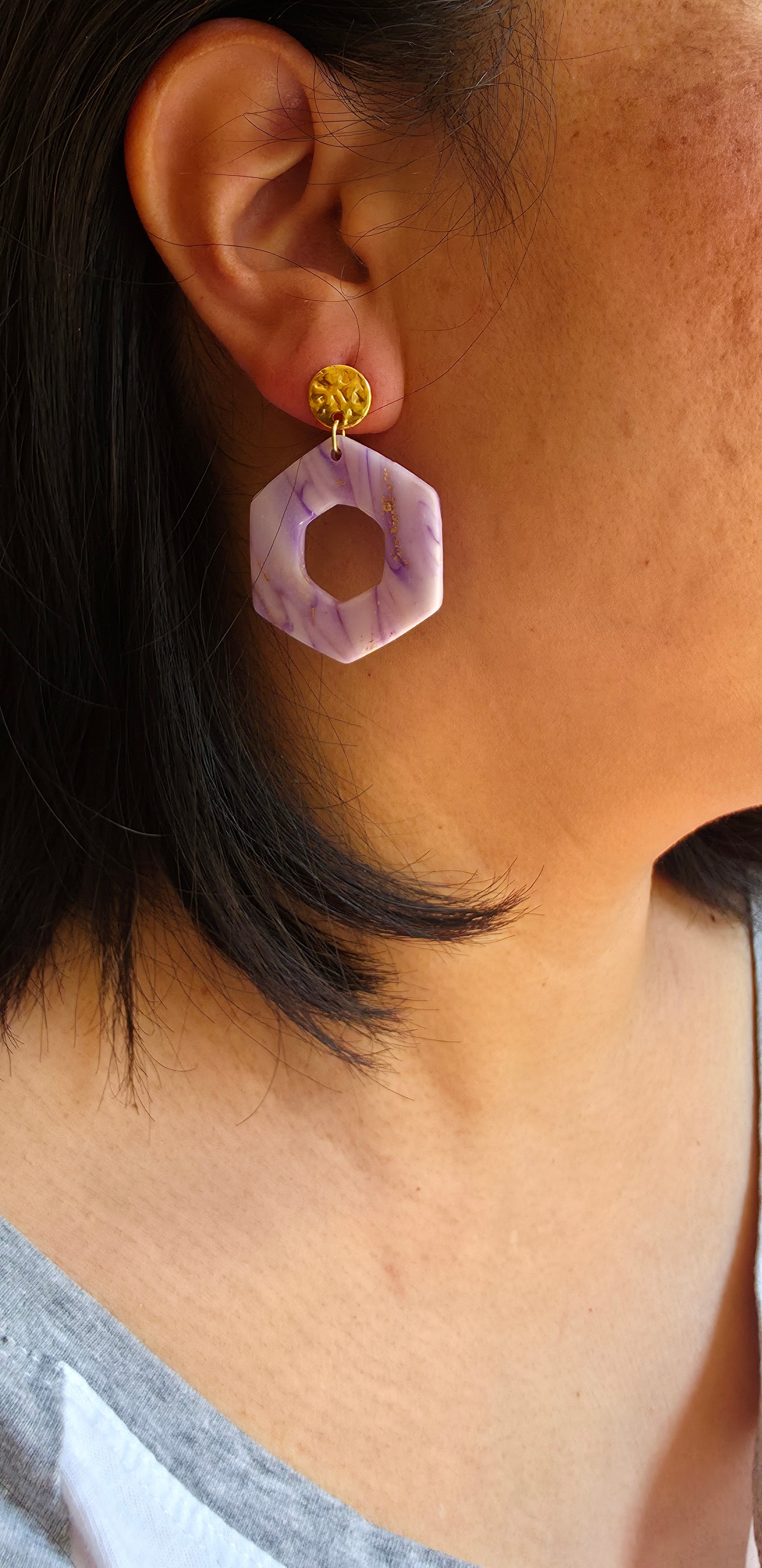 Boucles d’oreilles « Reflets du Chalain »