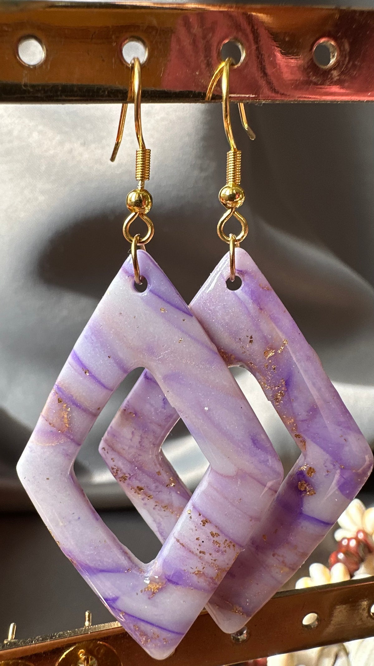 Boucles d’oreilles « Reflets du Chalain »